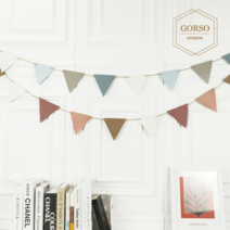 [더클리] 고르소 감성 캠핑 차박 소품 가죽 가랜드 3종, 색상:디자인C