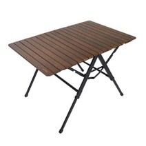 (스노우라인) 이지 폴딩테이블 와이드 우드