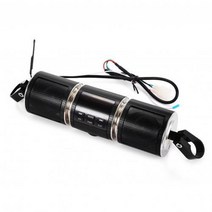 오토바이스피커 12V 7W 오토바이 MP3 음악 플레이어 핸들 바 오디오 앰프 스테레오 스피커 방수 액세서리, 01 Black