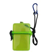 캠핑 항해를 위한 1pc 방수 스노클링 건조 컨테이너 및 Carabiner, 옐로우, 플라스틱