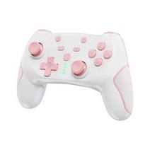 Switch 컨트롤러 후면 버튼 첨부 매크로 기능 자동 연사 스위치 3 계단 TURBO 속도 무선 Bluetooth 접속 1000 mAh 대용량 내구 프로콘 자이로 센서 탑재 4, 핑크