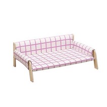 강아지 겨울 가을 옷 패딩 Mewoofun 나무 애완 동물 고양이 침대 사계절 개 새끼 깊은 수면 매트 탈착 세탁 가능 집 소파, 3.Pink - L