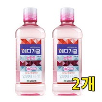유니크앤몰 무색소 무에탄올 유한덴탈케어 메디가글 잇몸케어 피치향 750ml, 순한맛 복숭아향, 2개