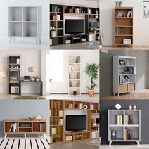 거실용 침실용 서재용 멀티선반 진열대 책장 H1-210510-3, 6.앤티카 840 4칸 2단 책장, 진연그레이