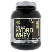 옵티멈 뉴트리션 플래티넘 하이드로 웨이 파우더 터보 초콜렛 1.59 kgs Platinum Hydro Whey, 1통, 3.5파운드(1.59 kgs)