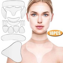 실리콘 주름 제거 스티커 16 개18 개 얼굴 이마 목 눈, 18pcs