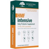 제네스트라 브랜드 HMF 인텐시브 | 장 건강 복부 편안함 건강한 미세 식물*을 지원하는 4가지 종류의 프로바이오틱스 | 30캡슐