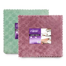 JJ Choice 초극세사 벨벳크리너 중 30cm x 30cm 10매입 퍼플