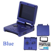 레트로 휴대용 게임기 2020 닌텐도 게임 보이 어드밴스 SP 쉘 1 세트 GBA 보호, 02 blue