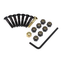 8pcs 교체 스케이트 보드 트럭 하드웨어 세트 롱 보드 나사 볼트 렌치, 그림으로, 설명