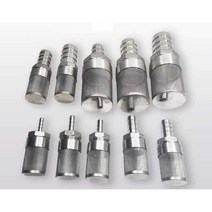 스트레이너 필터 급수관 배관용품 스텐 하단 암 필터, 10mm-37mm