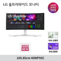 LG전자 40WP95C 100cm 21:9 울트라와이드모니터 WUHD 나노IPS HDR10 썬더볼트4지원, LG기사님 방문설치