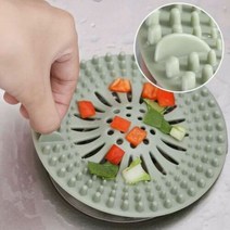 [와인앤쿡] 욕실 머리카락 배수거름망 1개(색상랜덤), 넥시&아리&코스▶ 실리콘 배수거름망 욕조 머리카락 거름, 넥시&아리&코스▶ 랜덤발송