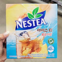 네슬레 네스티 아이스티 복숭아 12.5g x 40포 x 2개, 단품
