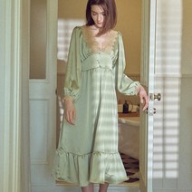 [발코니][3846-BBSHO] 아델린 원피스 Green