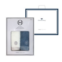 송월타올 샤보렌 물결40 뱀부 수건 고희 회갑 잔치 답례세트 2p, 배송메세지란에작성