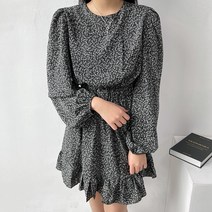모엘 플라워 프릴 원피스