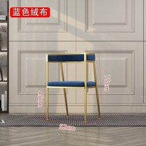 인테리어 감성 거실 의자 북유럽 럭셔리 식당 홈 안락 현대 미니멀리스트 화장품 레저 인터넷 유명 레스토랑, 블루 플란넬
