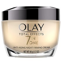Olay Total Effects 안티 에이징 나이트 퍼밍 크림 & 페이스 모이스처라이저 with 비타민 C E 1.7 플루이드 온스