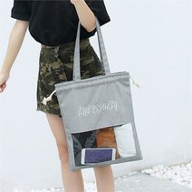 셀러허브(잡화) [라일리] Rly PVC 에코백 데일리 숄더백 캐주얼 남자 여자 보조백