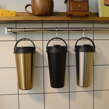 도소 다세코 이중 스테인리스 진공 손잡이 텀블러, 골드, 500ml