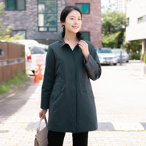 모슬린 여성 엄마옷 면 셔링 롱 사파리 점퍼 FJP209069 마담/미시옷/중년여성의류/빅사이즈/40대/50대/60대여성옷