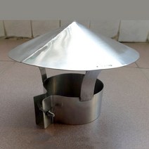 지붕 비 캡 환기 파이프 배기 윈드 굴뚝 캡/커버 스토브 보일러 조절 od50-250mm, [01] od50mm