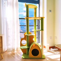 고양이 원목캣타워5단 캣타워 먼치킨 이케아 DIY 임보 추천 뚱냥이 선반 기둥, 단일사이즈, 1