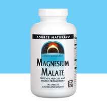 소스내추럴스 마그네슘 말레이트 3750mg 말릭애시드 말산 180정 Magnesium Malate Malic Acid