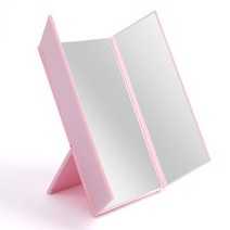 3단 접이거울 휴대용거울 파스텔 스탠드 거울 탁상거울 컬러랜덤 3개입