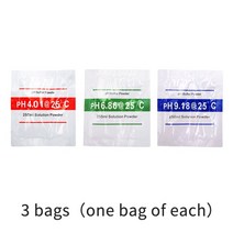 PH 4.00 6.86 9.18 용액 버퍼 분말 정확도 0.01PH 테스트 보정 테스터 미터 디지털 측정 3 개 6 15 개, 01 3pcs