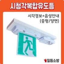 시청각 복합유도등 음성경보기 (시각경보 음성안내) / 중형-양면, 양면