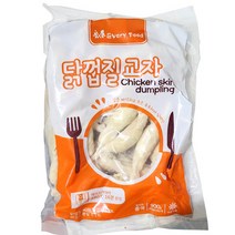 냉동 닭껍질 교자 900g 닭껍질 안주 닭껍질만두 고소미치킨 아이스박스 기본제공, 1개