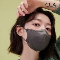 CLA 슬림핏 대형(남성권장) 새부리형 2D 컬러 국산 4중 MB필터 마스크, 25매입, 1개, 딥그레이