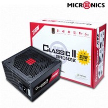 마이크로닉스 CLASSIC II BR 750W 80PLUS 230V EU Bronze With Fanless ATX파워서플라이