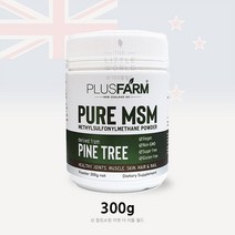 플러스팜 MSM 100% 천연식이유황 분말 300g 뉴질랜드 소나무추출 유황가루파우더, 2통