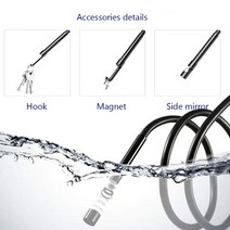 어군 탐지기 안드로이드 내시경용 비디오 검사 카메라 렌즈 HD IP67 어군 탐지기 코드 튜브 Mirco USB C, 01 1M