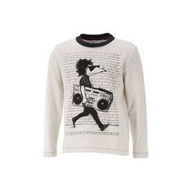 키즈 마우스 프린트 티셔츠 오트밀 W25114 117