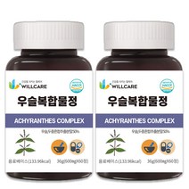 윌케어 국내산 우슬 복합물정 HACCP 식약처인증 600mg x 60정, 2병