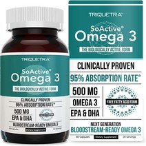 애견 오메가3 SoActive 벨트 3 EPA ampamp DHA 95% 흡수율 - 자유 자태 거의 즉각적인 흡수 탄력적인 형태의 및 피쉬 오일 크릴 오일보다 더 수축입니다 캡 6
