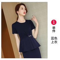 은행 성형외과 피부과 사무복 병원 유니폼 복장 의상, 블루 블루 코트 단건