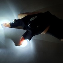 야간 행군 LED 장갑 손전등 핑거 편지 라이트 밤낚시 군인 후레쉬, 제품선택, 오른손