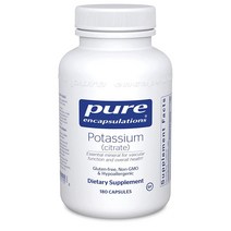 퓨어 인캡슐레이션 포타슘 시트레이트 180캡슐 Pure Encapsulations Potassium