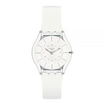 Swatch Skin Classic BIOSOURCED 화이트 클래스 Again 쿼츠 시계 화이트. 쿼츠 시계