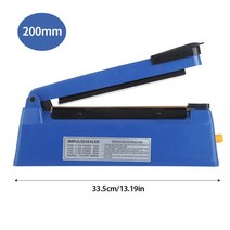 전기 열 밀봉 기계 실러 핸드 프레스 진공 식품 비닐 임펄스 포장 홈 주방, 01 EU Plug 220V, 02 Blue Sealer 200mm