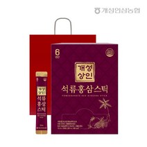 [개성상인] 석류홍삼스틱 실속형 10ml x 100포 /총 1박스+쇼핑백, 상세 설명 참조