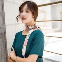[2+1] 세련된 유럽감성 봄 가을 얇은 롱 쁘띠 스카프