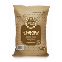 CJ 식자재 단짠단짠 백설 갈색설탕 15kg 요리레시피, 4개