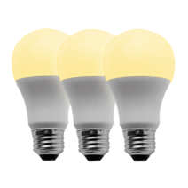 26베이스 LED 전구 8W 전구색. E26 엘이디 램프 주황색빛, 3개