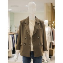 더아이잗 AK수원점 레터링 슬리브 더블버튼자켓(IM9N0JK88)